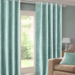 Teal Curtains