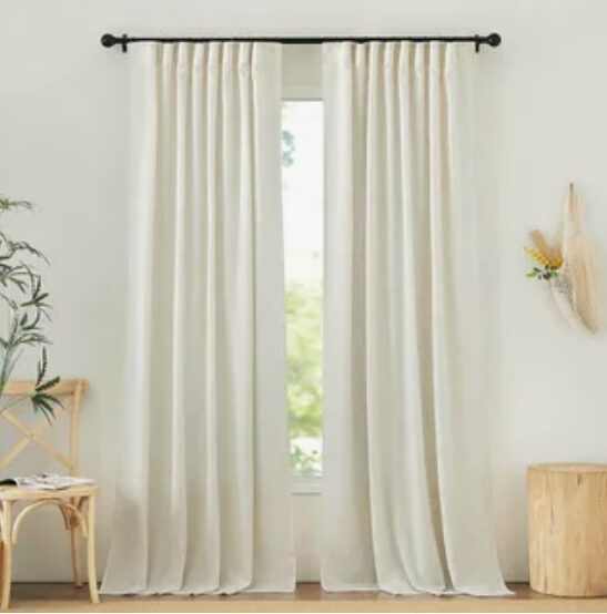 Off white curtains