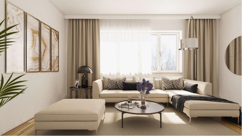 Living room curtains dubai