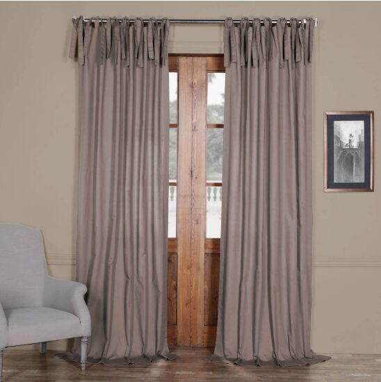 top tie curtains