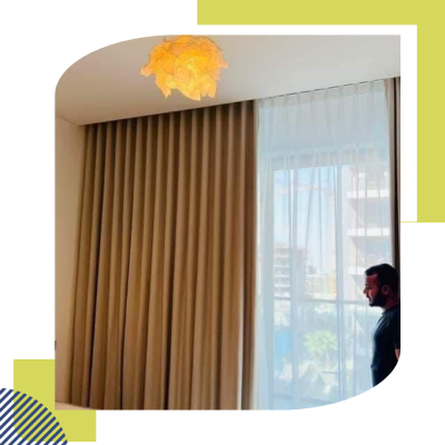 Bespoke Window Décor With Layered Wave Curtains​