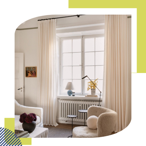 Experience Style & Function With Our Motorized Linen Curtains