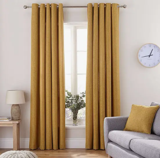 gold curtains