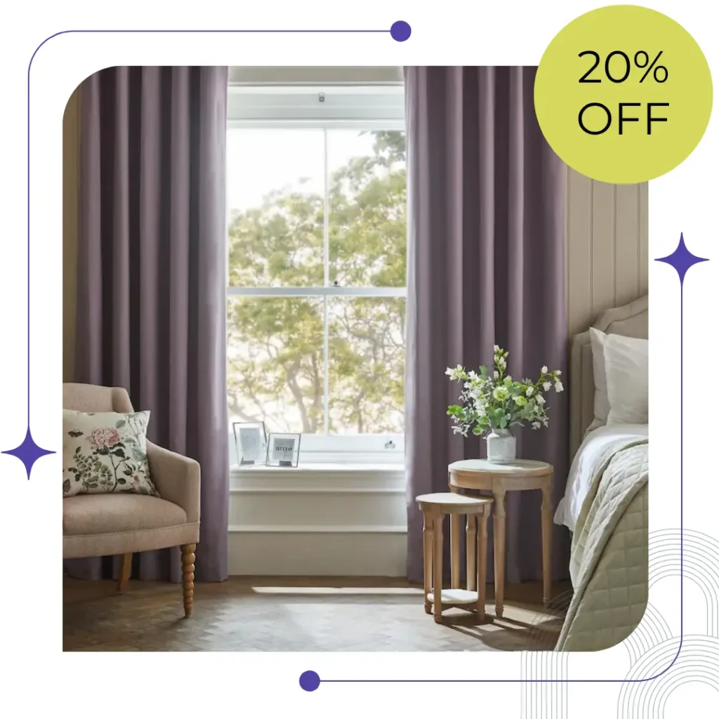 Modern Eyelet Curtains Dubai for Bedrooms