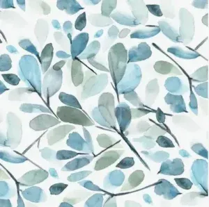 Watercolour Leaves Fabric