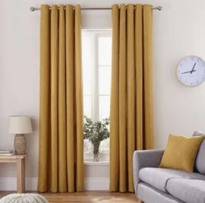 gold curtains