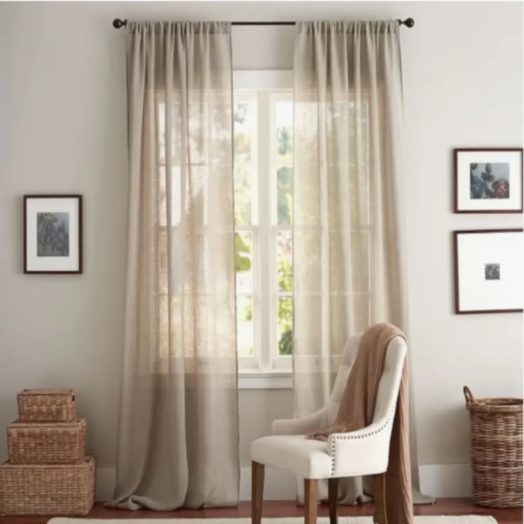linen curtains Dubai