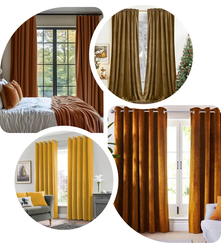 Buy velvet curtains Dubai