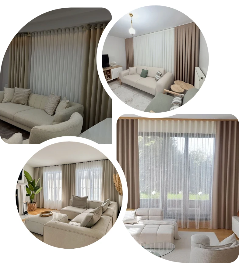 Curtains for living room Dubai