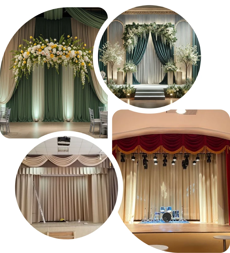 Event stage curtains Dubai