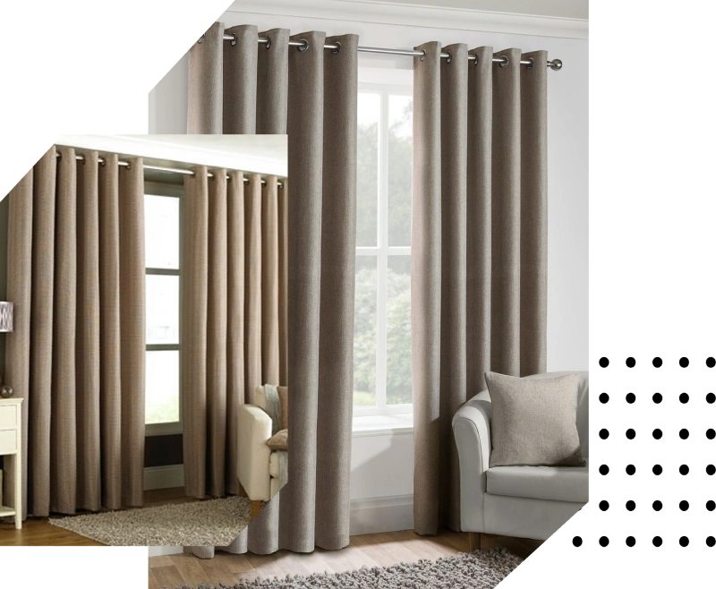 Eyelet drapes Dubai