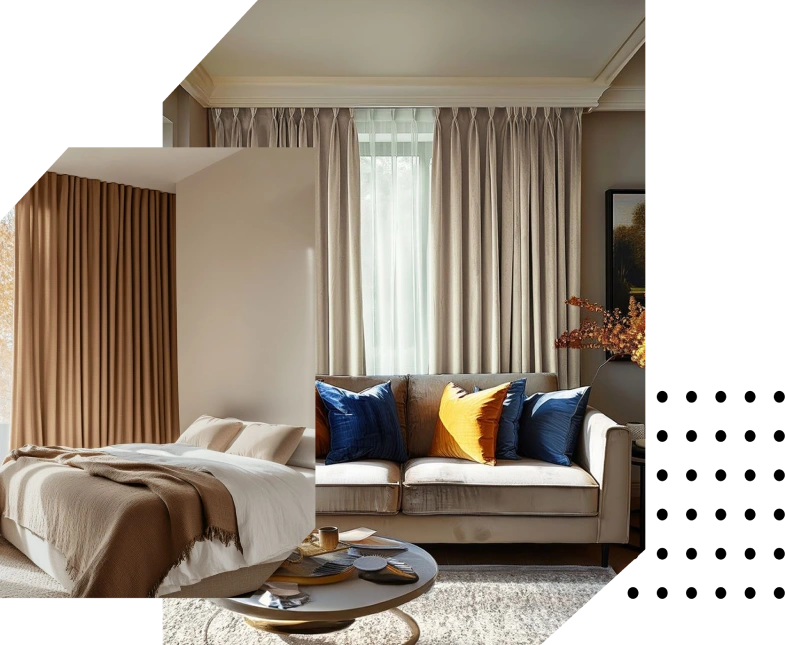 Linen curtain supplier Dubai