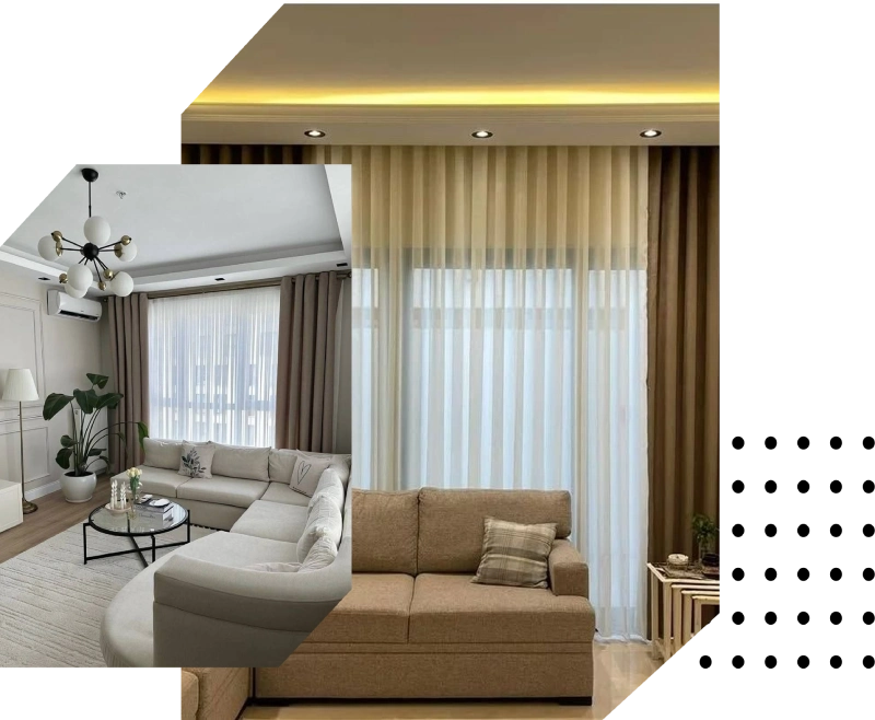 Made-to-Order Living Room Curtains Dubai