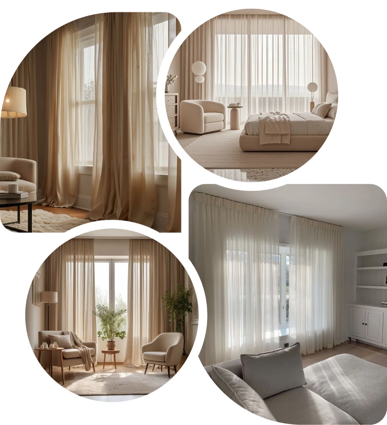 Luxury sheer curtains Dubai