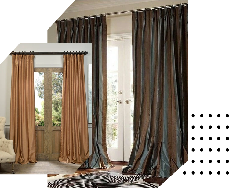 Luxury silk curtains Dubai