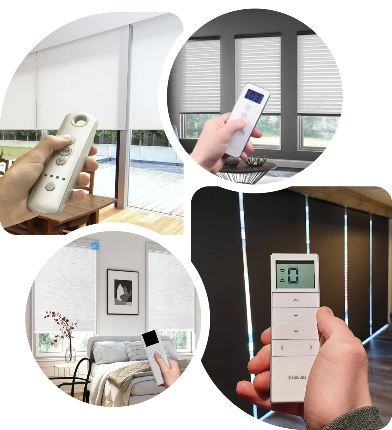 Smart blinds Dubai with remote and app control