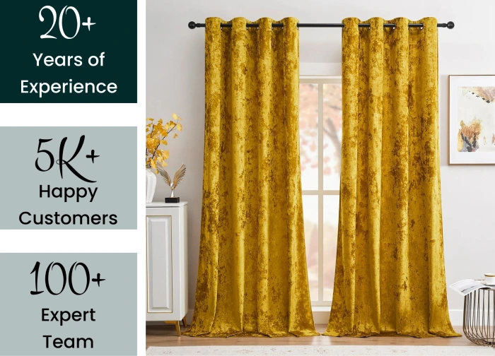 Velvet curtains Dubai