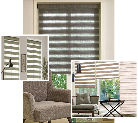 Modern Duplex Blinds for Living Room in Dubai