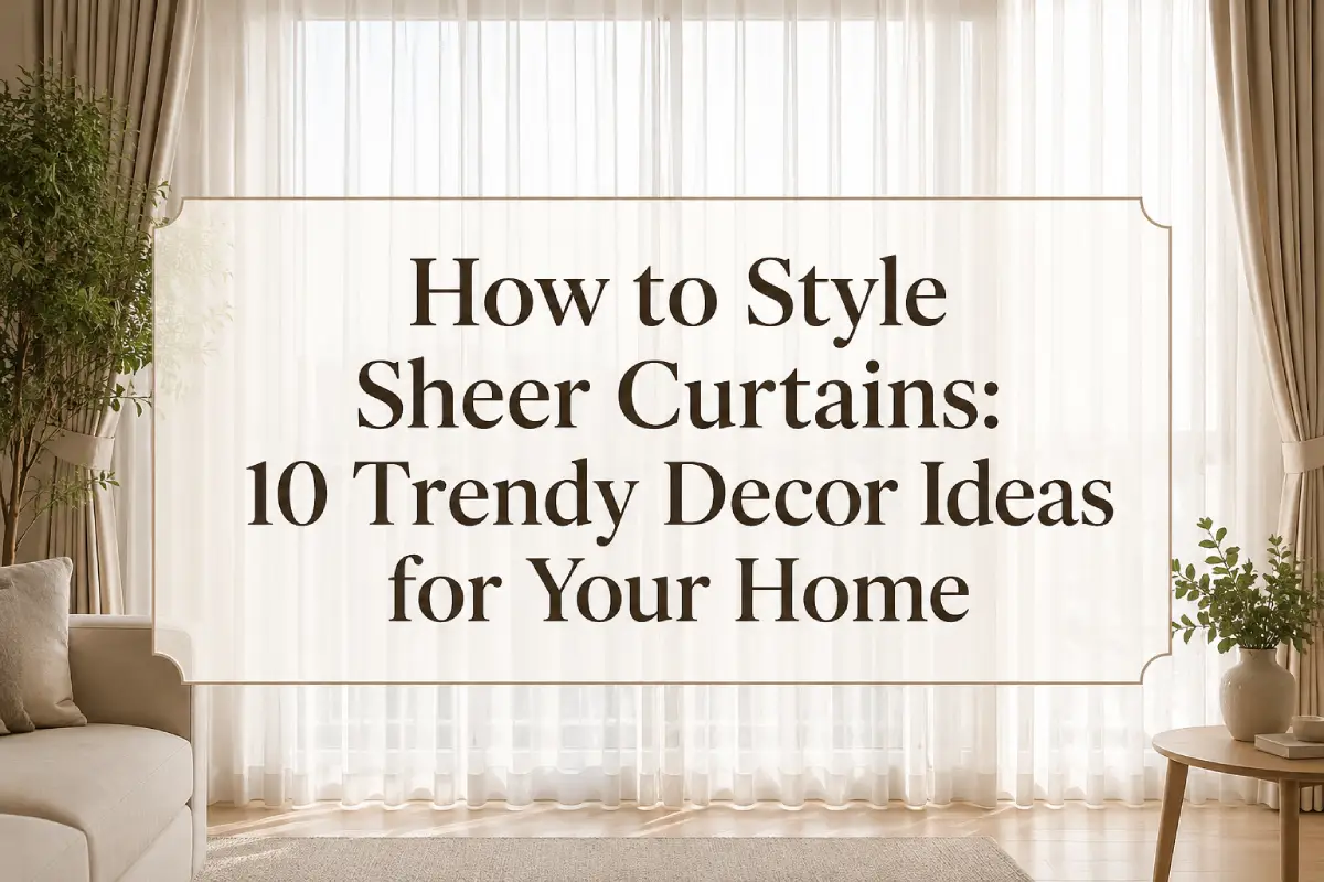 How to Style Sheer Curtains: 10 Trendy Decor Ideas for Your Home 1 How to Style Sheer Curtains