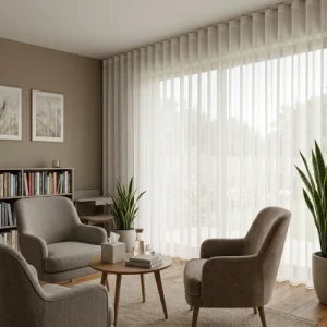 Blanche Linen Wave Curtains