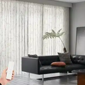 Living-room Motorized Patterned Curtain