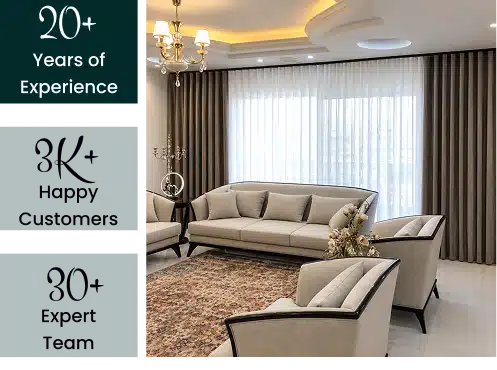 Living room curtains Dubai