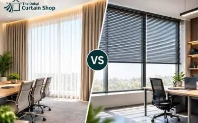 curtains vs blinds for office spaces in Dubai