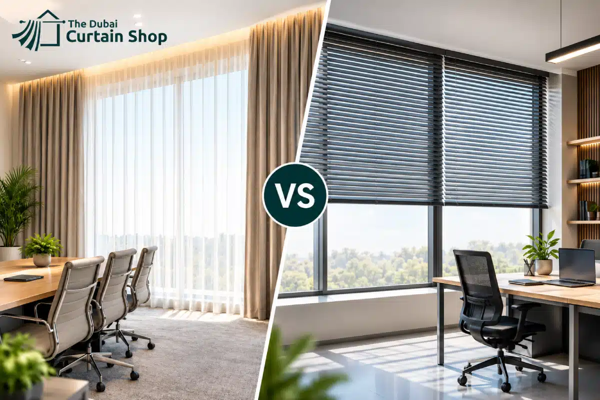 Curtains vs Blinds for Office Spaces in Dubai: Which One Boosts Productivity? 1 curtains vs blinds for office spaces in Dubai